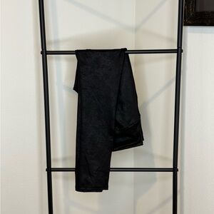 Lillie & Lottie Metallic Black Women's Leggings